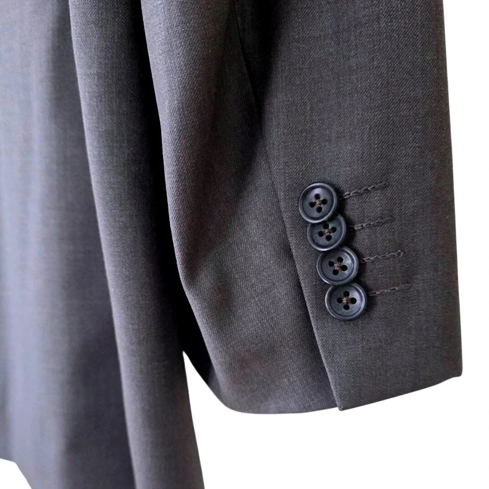ProntoModa Italia Mens Blazer Suit Jacket Olive Merino Wool Super‎ 140s Size 40